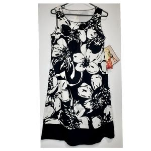 Lapis black and white dress